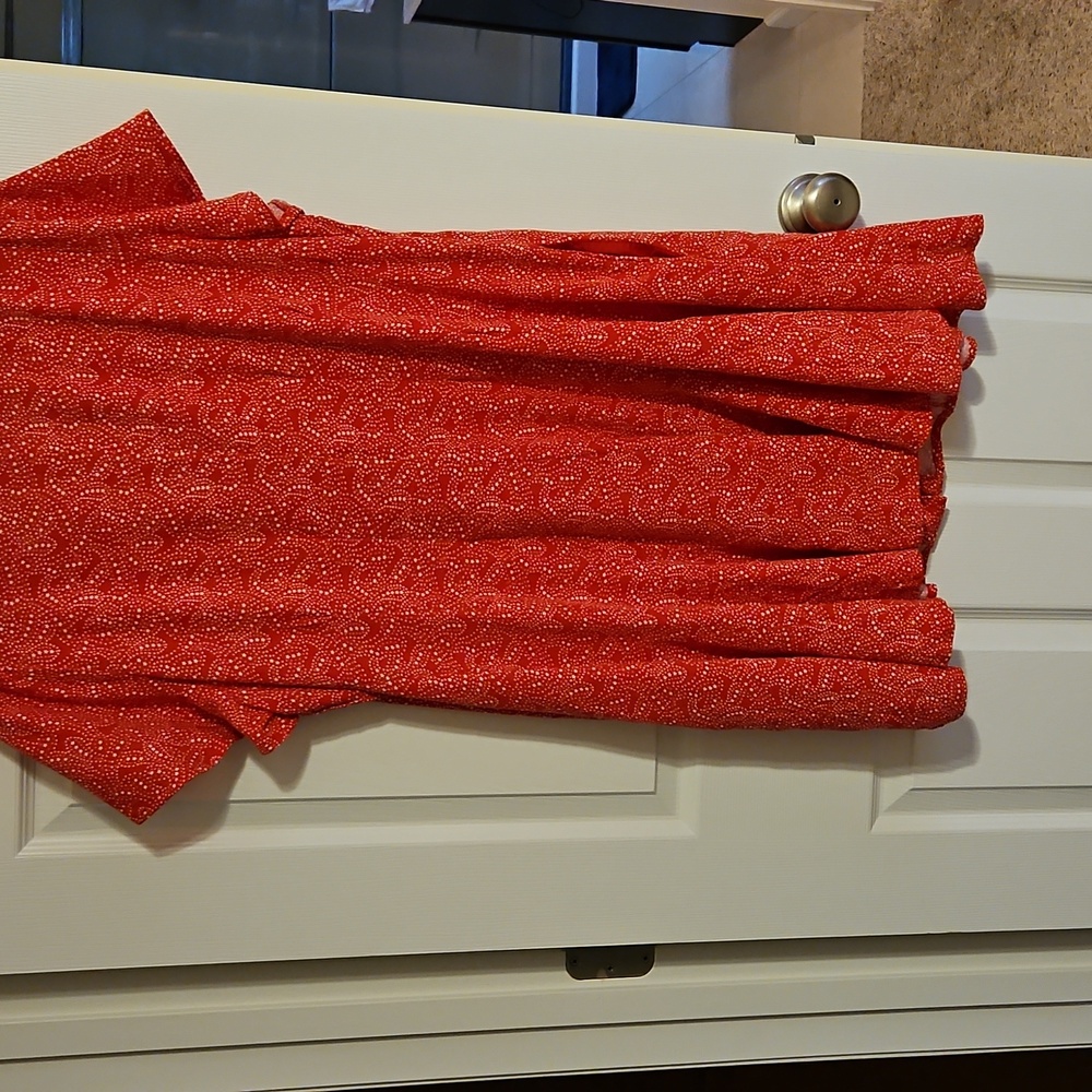 Universal Thread Red Button-Down Dress - image 2